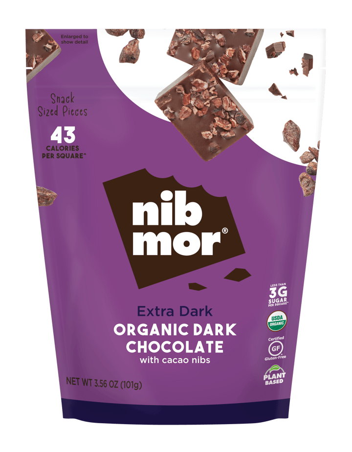 Nib Mor Extra dark organic dark chocolate with cacao nibs Reviews