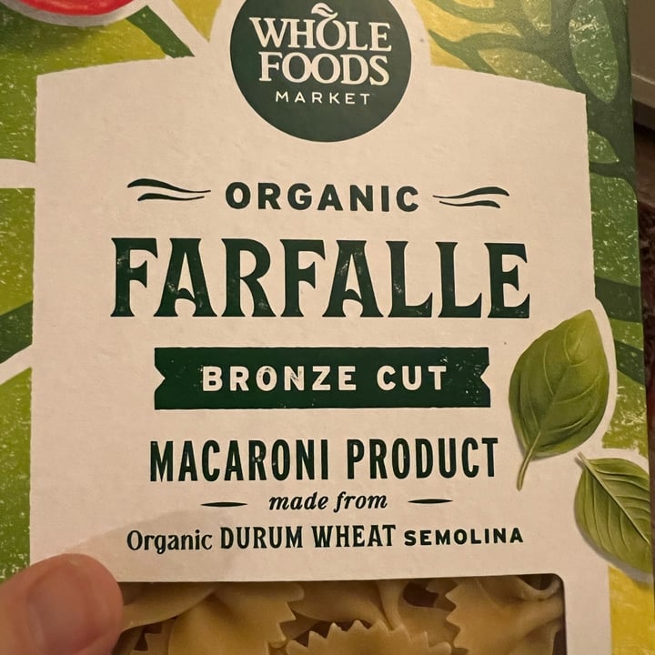 Whole Foods Market organic farfalle bronze cut Review abillion
