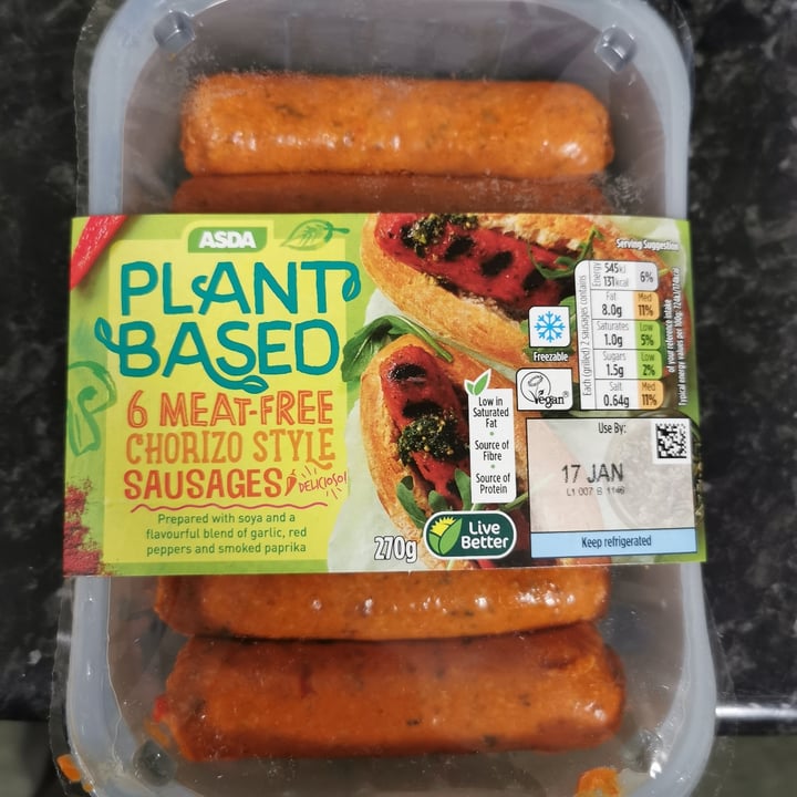 ASDA Meatfree Chorizo Style Sausages Reviews abillion