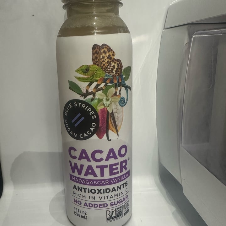 Blue stripes cacao water Cacao Water Madagascar Vanilla Review abillion