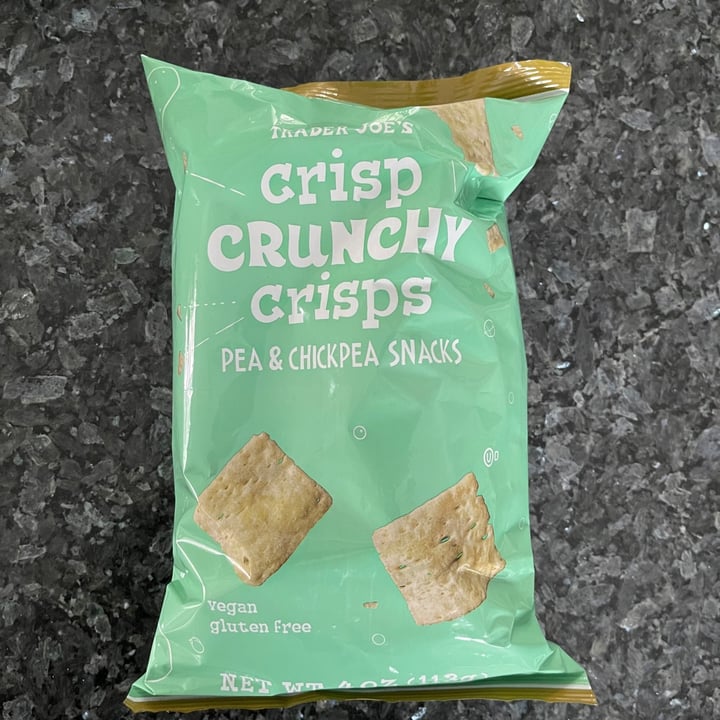 Trader Joe's Crisp Crunchy Crisps Pea & Chickpea Snacks Review abillion