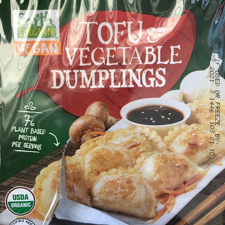 Earth Grown Tofu and vegetable dumplings Review abillion