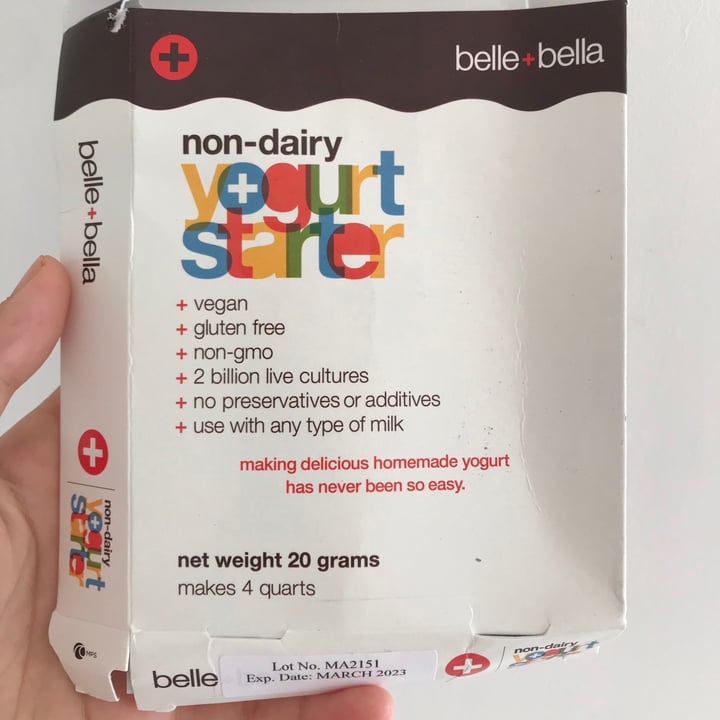 Belle+Bella Nondairy Yogurt Starter Review abillion