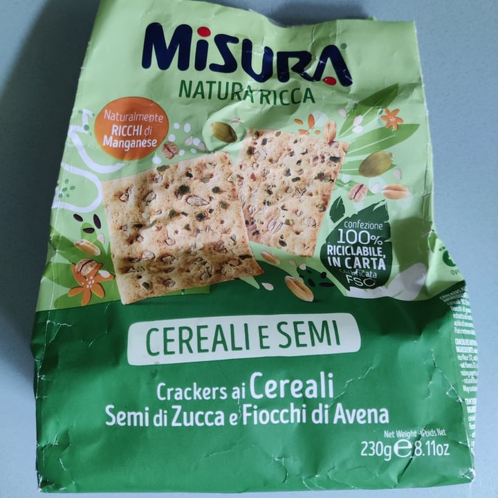 Misura Crackers ai Cereali, Semi di Zucca e Fiocchi di Avena - Natura ...