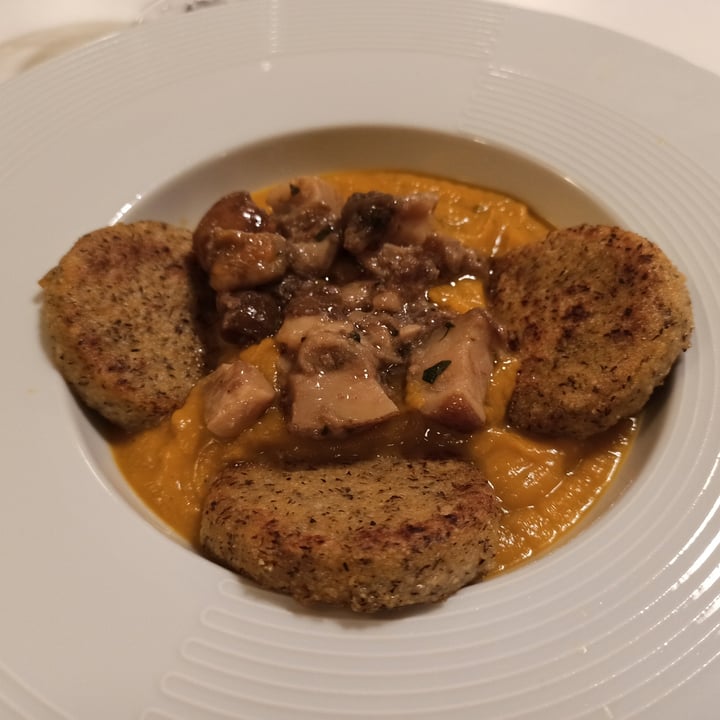 MiBiò bistrot Milano, Italy Zucca stufata con polenta, porcini e tartufo bianco Review abillion