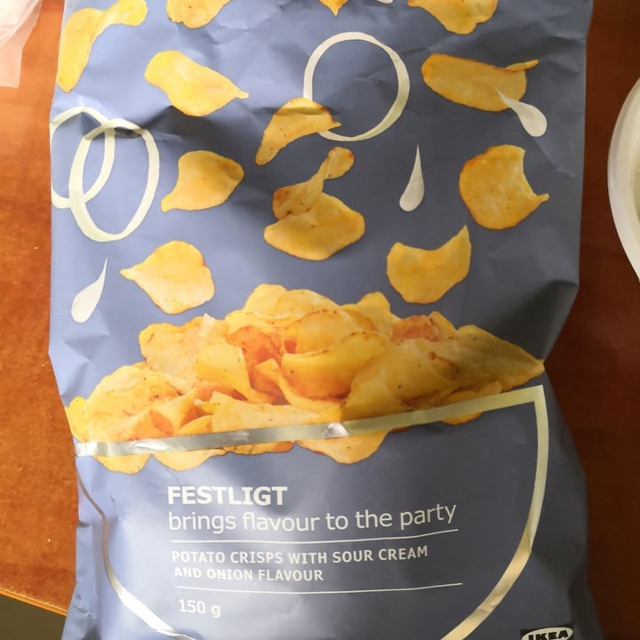 Ikea Festlight Potato Chips w/ Sour Cream & Onion Flavor Review abillion