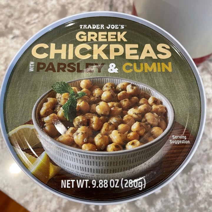 Trader Joe's Greek Chickpeas With Parsley & Cumin Review abillion