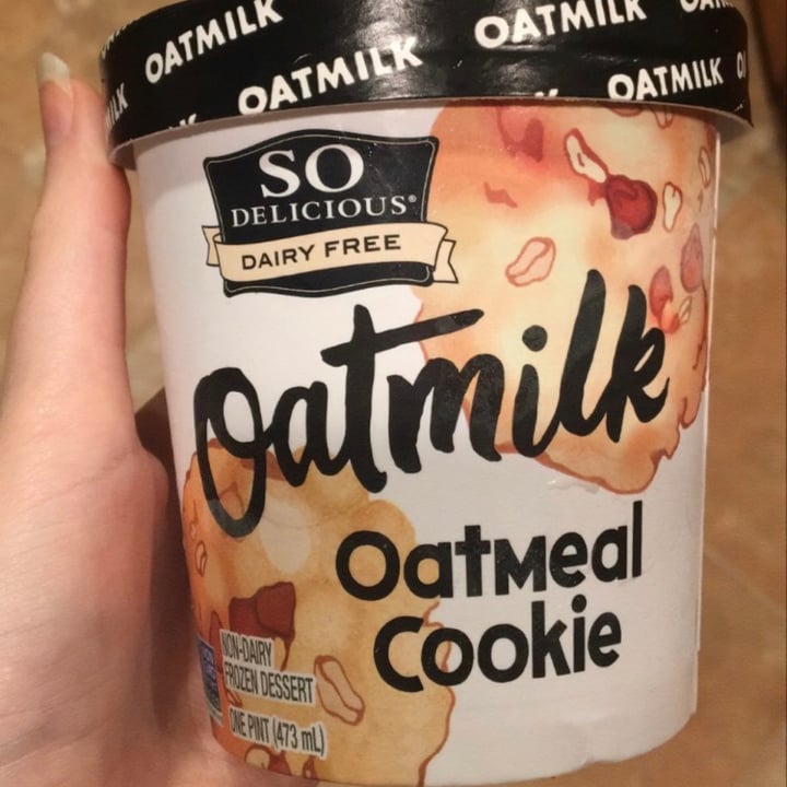So Delicious Dairy Free Oatmilk Oatmeal Cookie Ice Cream Review abillion