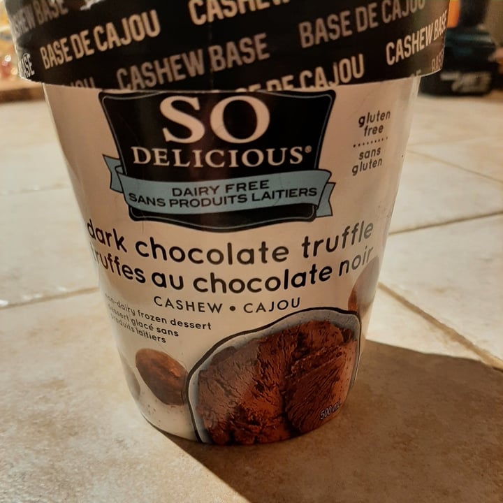 So Delicious Dairy Free Dark Chocolate Truffle Cashewmilk Frozen Dessert Review abillion