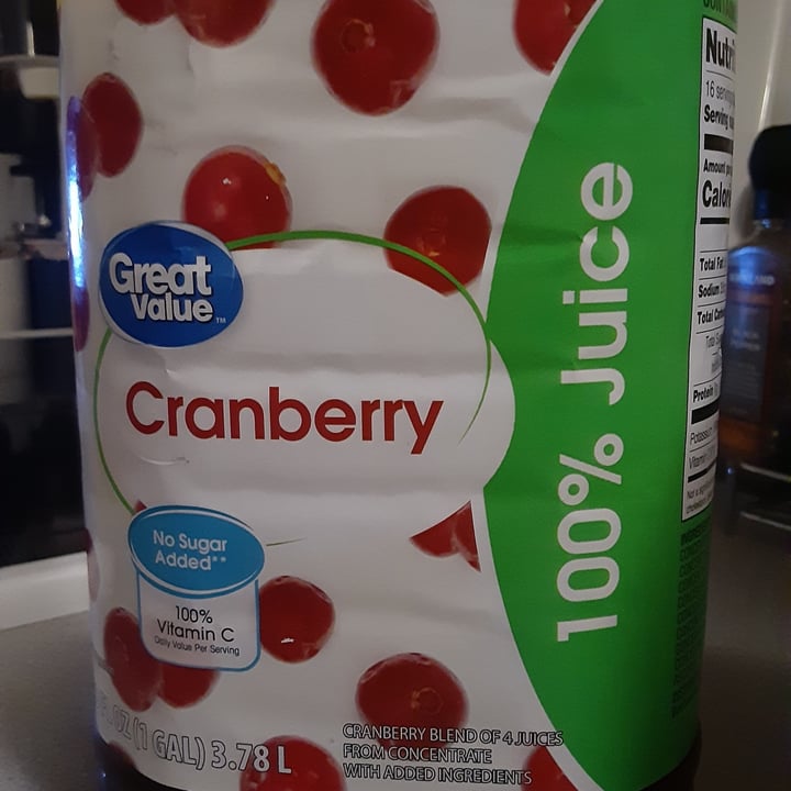 Great Value Cranberry Juice Review abillion