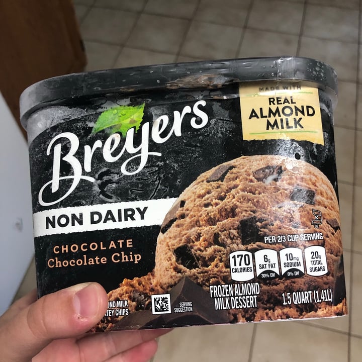 Breyers Chocolate Chocolate Chip Frozen Almond Milk Dessert Review