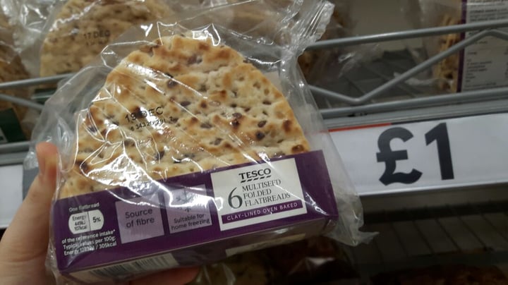 Tesco Tesco Multiseed Folded Flatbread Review | Abillion