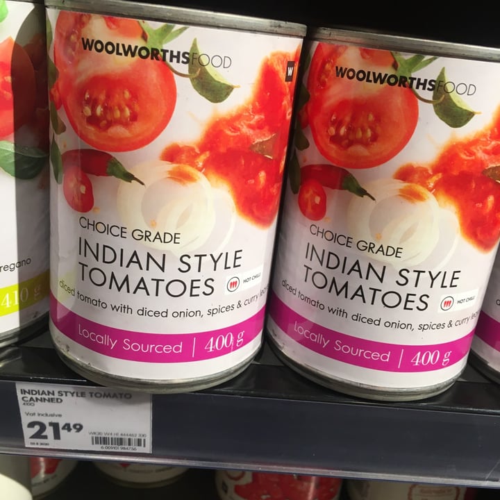 Woolworths Tinned tomatoes Indian style Reviews abillion