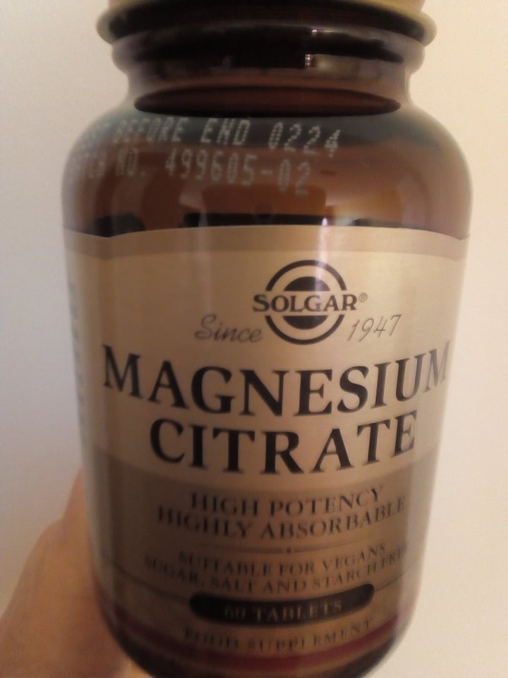 Solgar Magnesium Citrate Review abillion