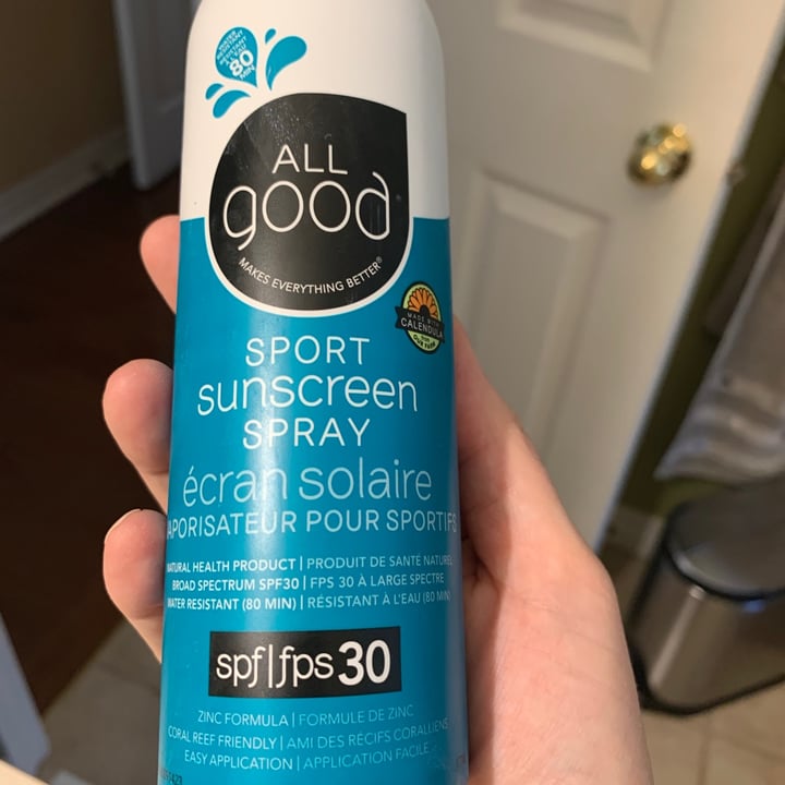 All Good Sport Sunscreen Spray spf 30 Review abillion