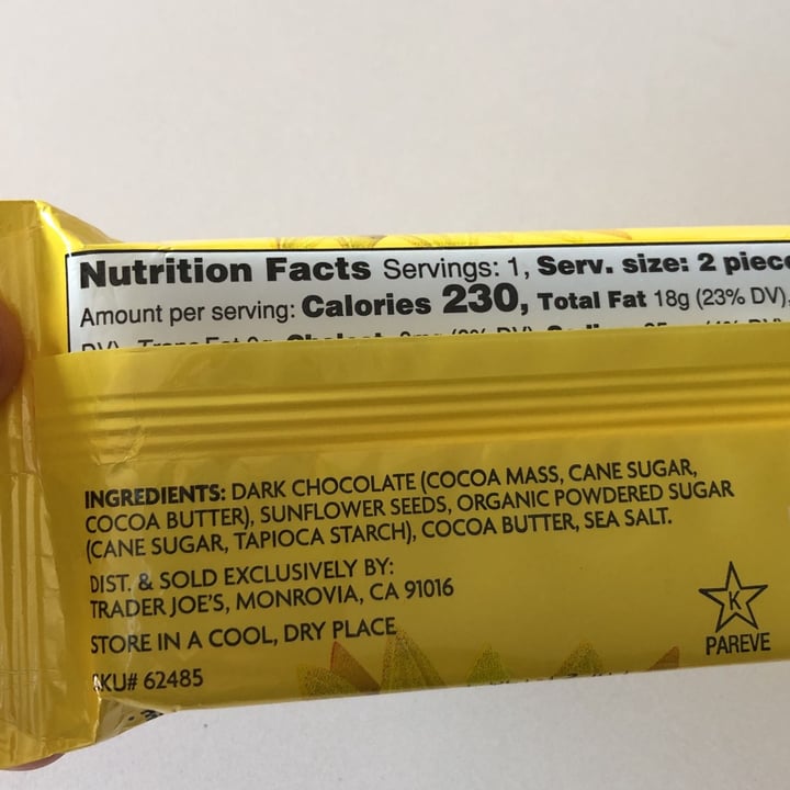 Trader Joe's Dark Chocolate Sunflower Seed Butter Cups Review abillion