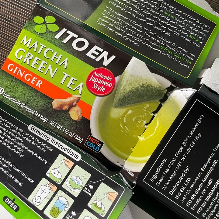 Ito En matcha green tea (ginger) Review abillion