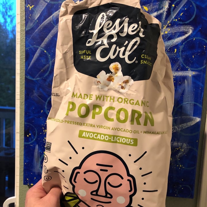 review photo of LesserEvil Snacks Avocado-licious popcorn shared by @mammadogood on 22 Nov 2020 - review