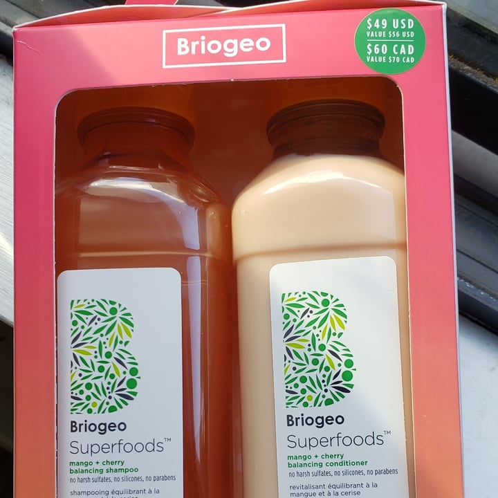 Briogeo Mango + Cherry balancing shampoo and conditioner Review abillion
