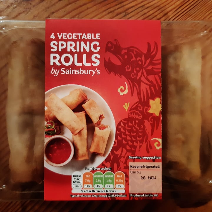 Sainsbury's Vegetable Spring Rolls Review abillion
