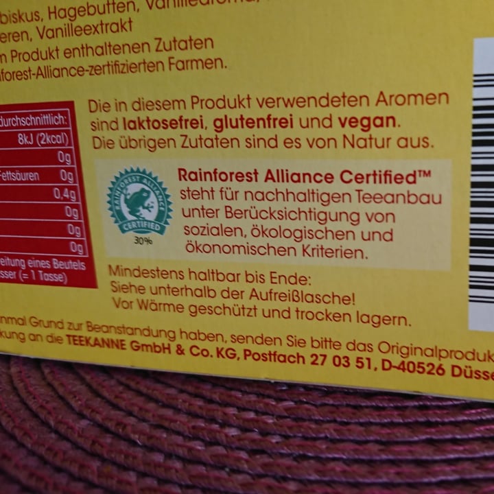 Teekanne Heiße Liebe- Früchtetee mit Himbeer-Vanille Aroma Review ...