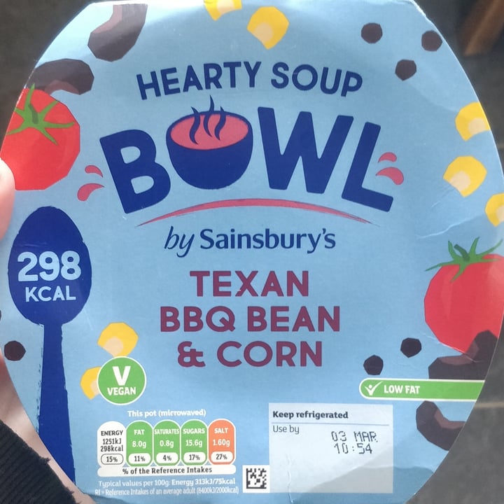 Sainsbury's Hearty Soup Bowl Texan BBQ Bean & Corn Reviews abillion