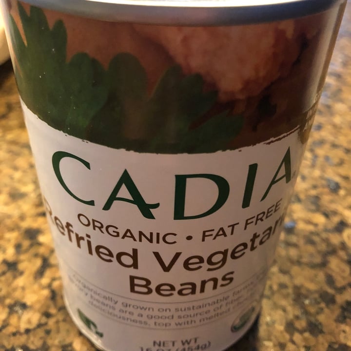 Cadia Organic fat free refried vegetarian beans Review abillion