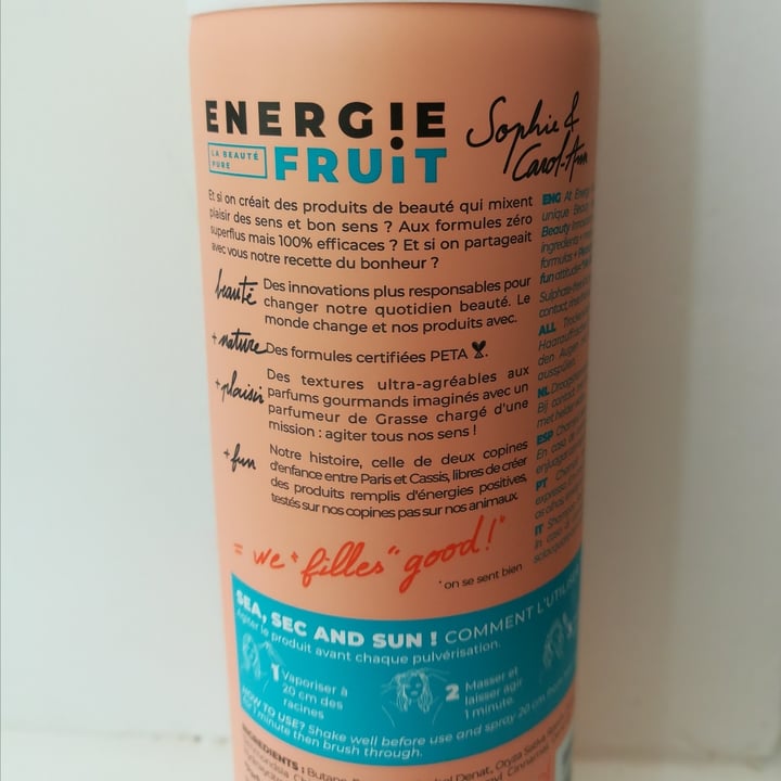 Energie Fruit Shampoing sec fleur d'oranger et Monoï Reviews abillion