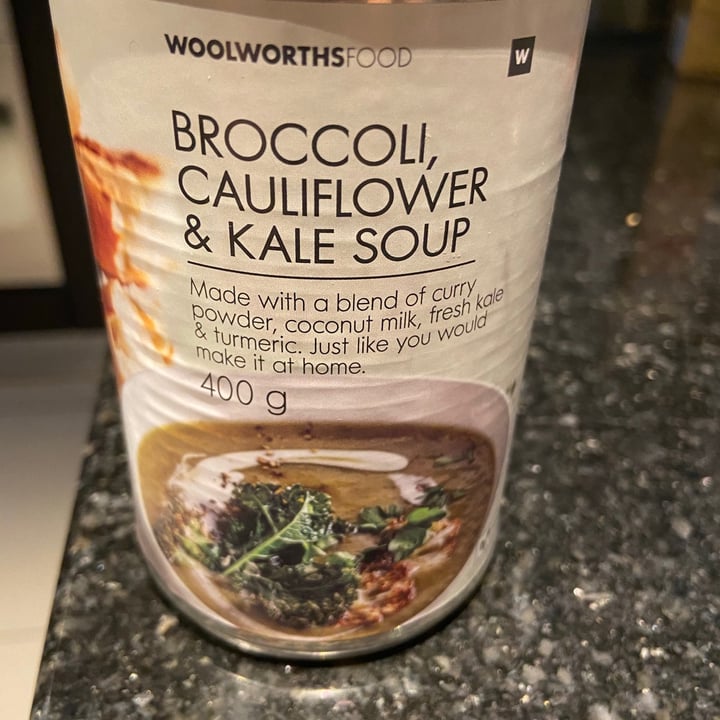 Woolworths Food Broccoli, cauliflower and Kale soup Review abillion