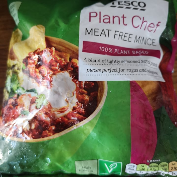 Tesco Plant Chef Meat Free Mince Lightly seasoned Soya Protein Review