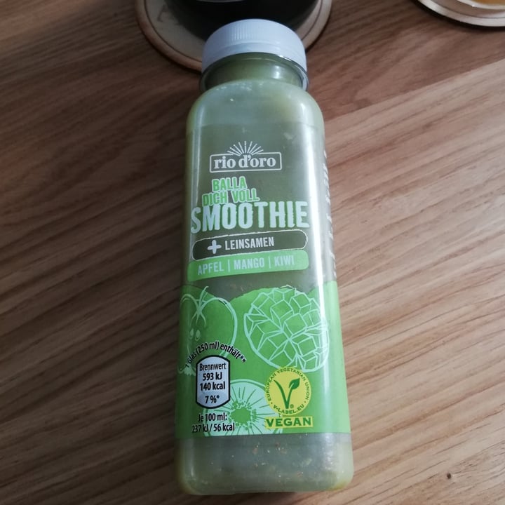 rio d'oro (Germany) Smoothie mit Leinsamen, Apfel, Mango und Kiwi