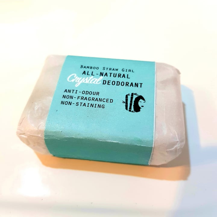 Bamboo Straw Girl All natural crystal Deodorant Review abillion