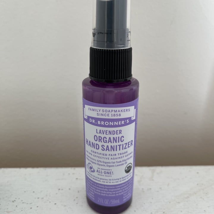 Dr. Bronner's Lavender Organic Hand Sanitizer Review abillion