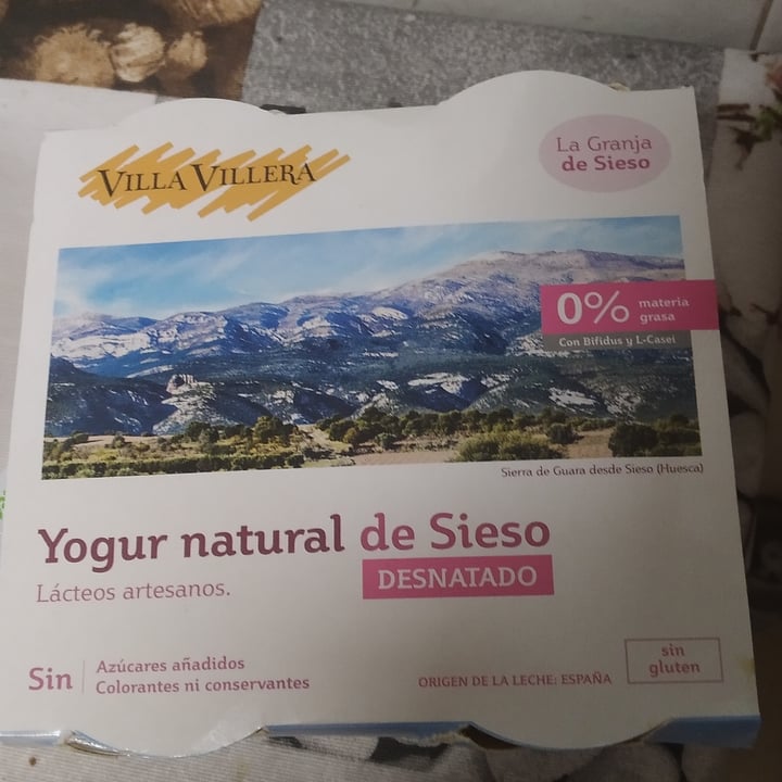 Villa villera Yogurt natural de Sieso Review abillion
