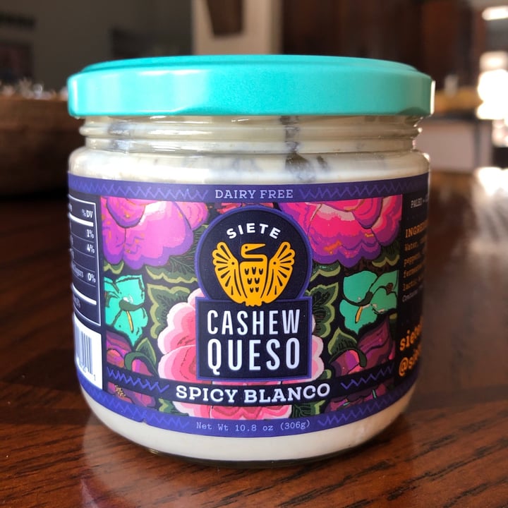 Siete Family Foods Cashew Queso Spicy Blanco Review abillion