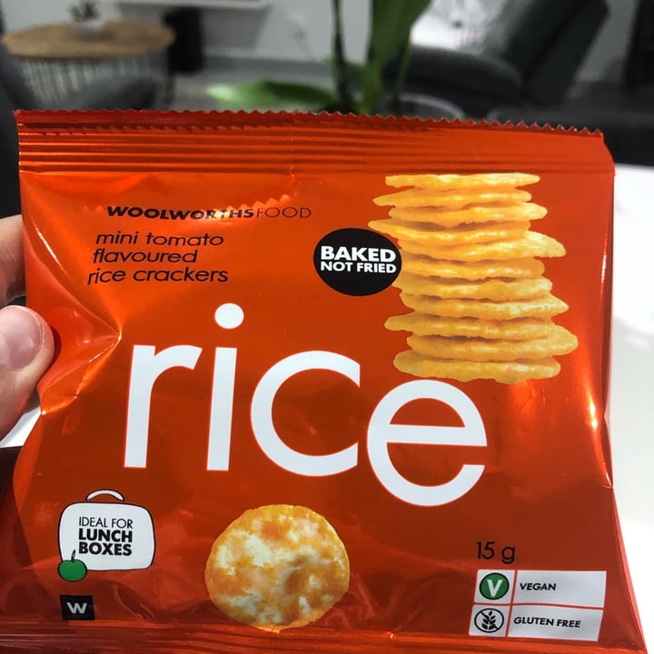 Woolworths Food Mini Tomato Flavoured Rice Crackers Review abillion