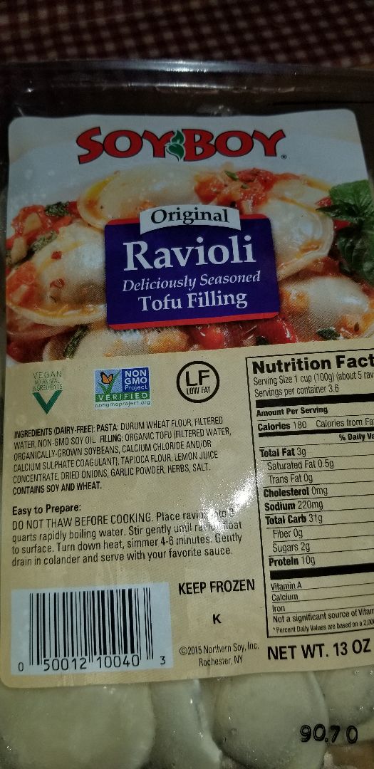 Soyboy Tofu Ravioli Review | abillion