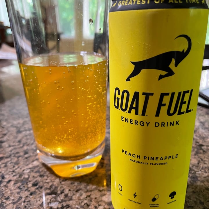 Goat Fuel peach pineapple energy drink Review abillion