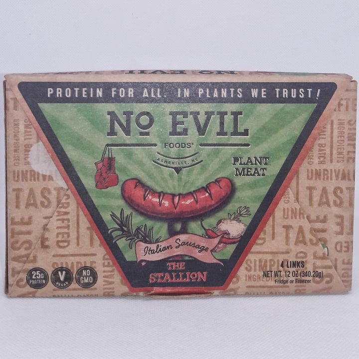 No Evil Foods The Stallion Italian Sausage Review abillion