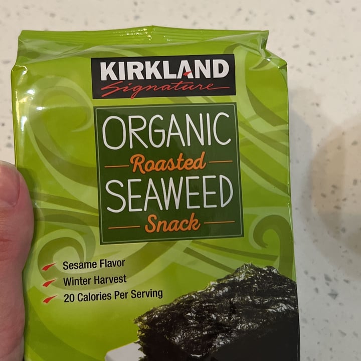 Kirkland Signature Organic Roasted Seaweed Snack Review abillion