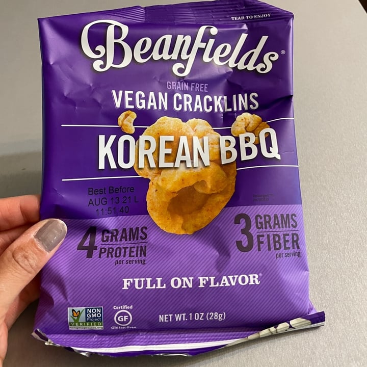 Beanfields Vegan Cracklins Korean BBQ Review abillion