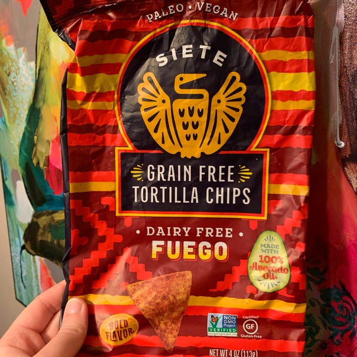 Siete Family Foods Grain Free Tortilla Chips Dairy Free Fuego Review