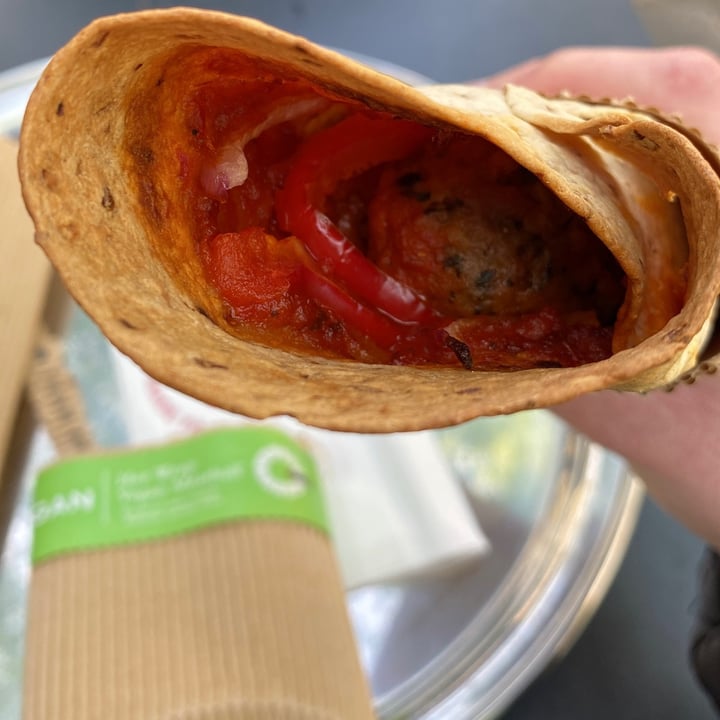 Pret A Manger Meatless meatball hot wrap Review abillion