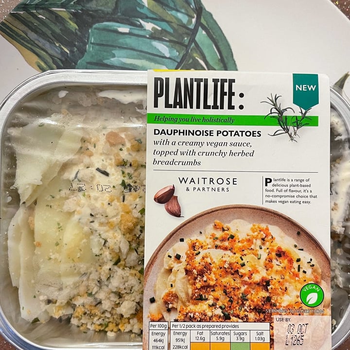 Plantlife Waitrose & partners Dauphinoise Potato Review abillion