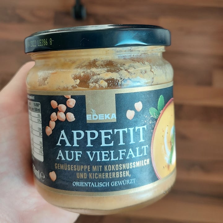 Edeka Gemüsesuppe mit Kokosmilch und Kichererbsen Review | abillion