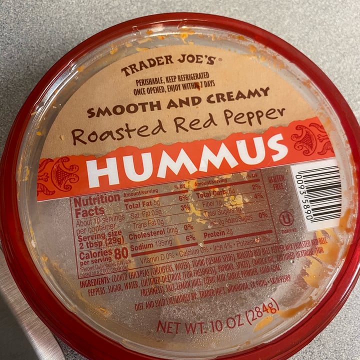 Trader Joe's Roasted red pepper hummus Review abillion
