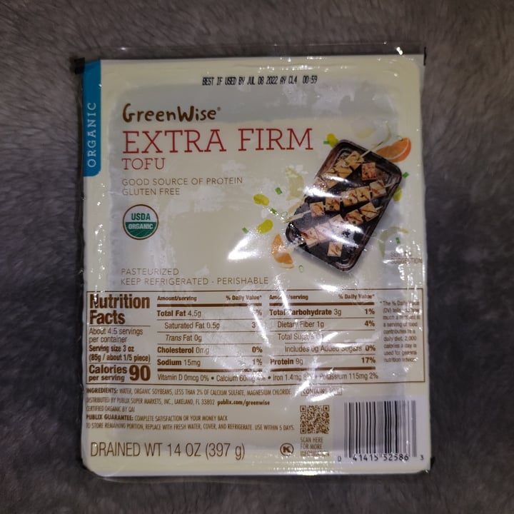 Greenwise extra firm tofu Review abillion