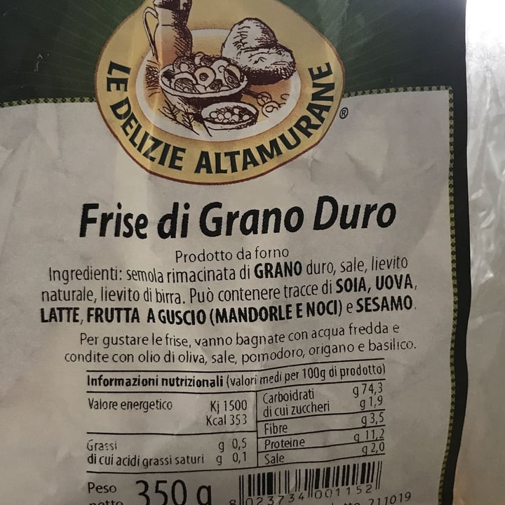 Le delizie di altamura Frise di grano duro Review abillion