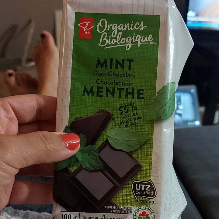 PC Organics Mint Dark Chocolate Bar Review abillion