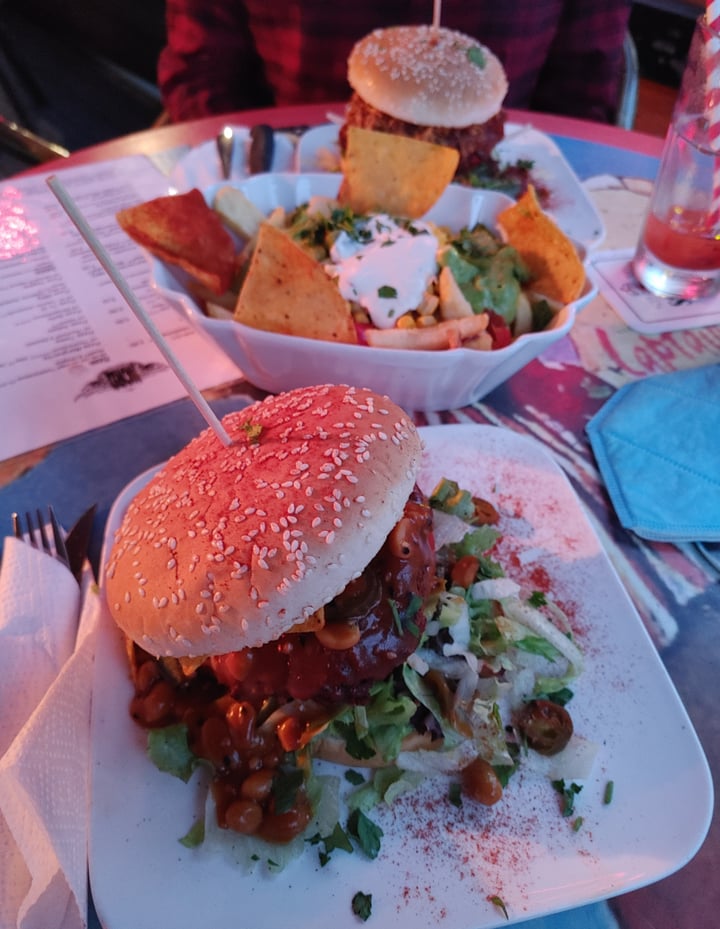Cafe Nord Stadtbezirke I, Essen, Germany Vegan Bean Burger and Poutine